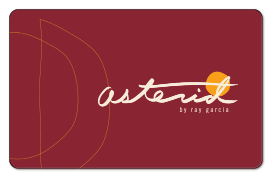 Astrid logo over red background